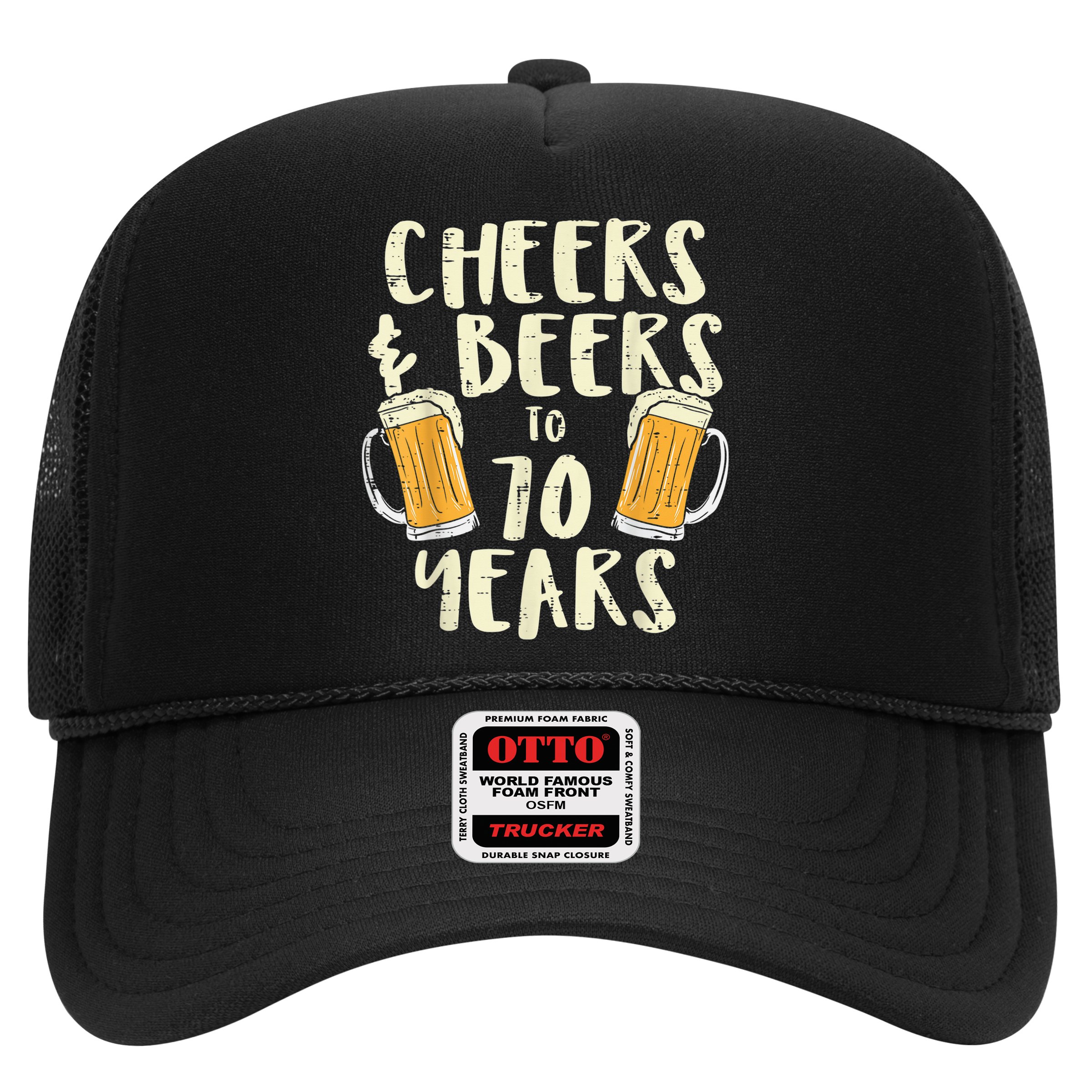 Cheers Beers 70 Years Old 70th Birthday Drinking Gift  Hat