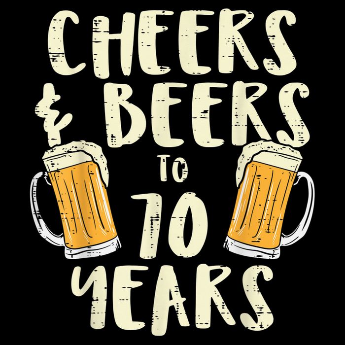  Cheers Beers 70 Years Old 70th Birthday Drinking Gift  Toddler T-Shirt