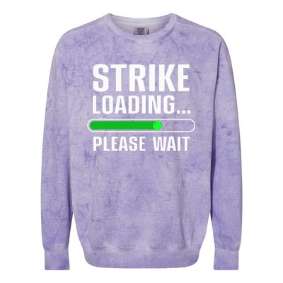 Cool Bowling Art Bowler Bowling Player Colorblast Crewneck Sweatshirt