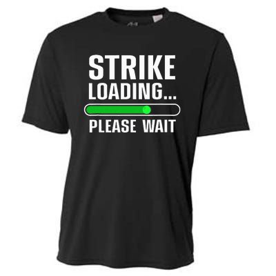 Cool Bowling Art Bowler Bowling Player Cooling Performance Crew T-Shirt