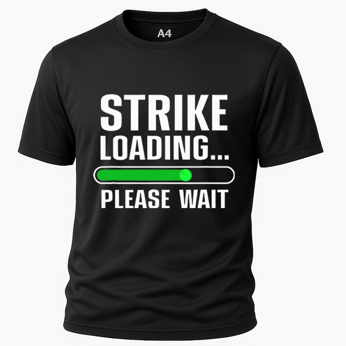 Cool Bowling Art Bowler Bowling Player Cooling Performance Crew T-Shirt