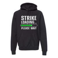 Cool Bowling Art Bowler Bowling Player Premium Hoodie