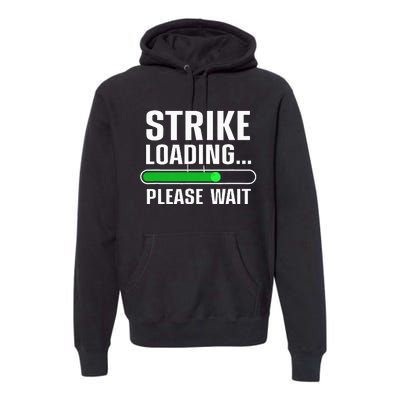 Cool Bowling Art Bowler Bowling Player Premium Hoodie