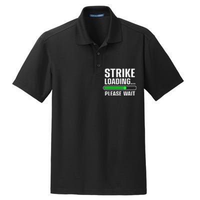 Cool Bowling Art Bowler Bowling Player Dry Zone Grid Polo