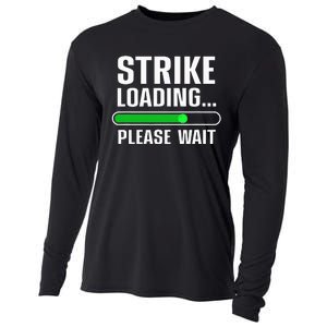 Cool Bowling Art Bowler Bowling Player Cooling Performance Long Sleeve Crew