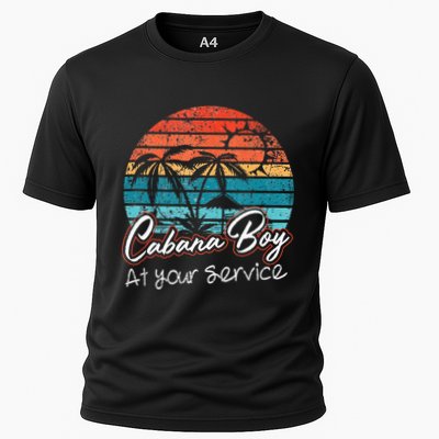 CABANA BOY AT YOUR SERVICE POOL PARTY BOY BARTENDER FUNNY Performance Shirt