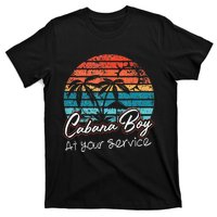 CABANA BOY AT YOUR SERVICE POOL PARTY BOY BARTENDER FUNNY T-Shirt