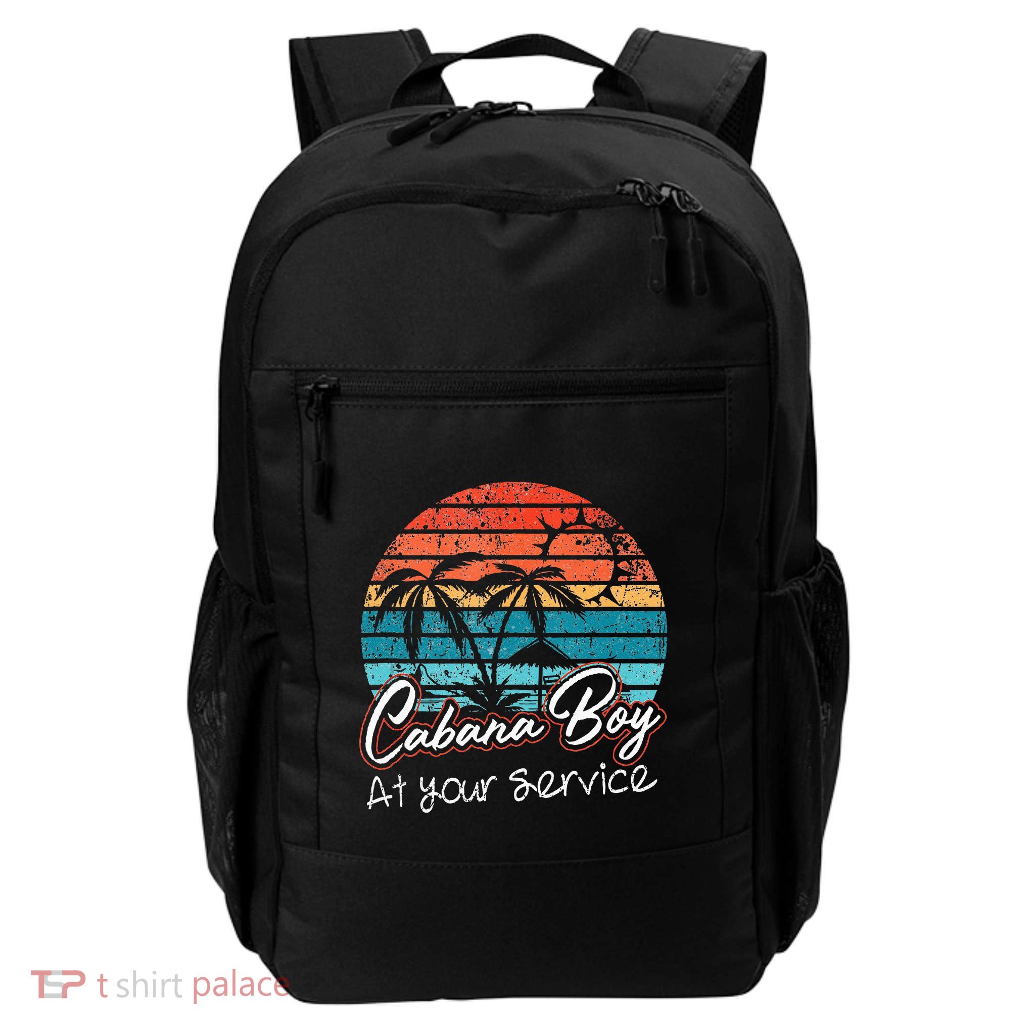 CABANA BOY AT YOUR SERVICE POOL PARTY BOY BARTENDER FUNNY Backpack