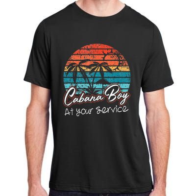 CABANA BOY AT YOUR SERVICE POOL PARTY BOY BARTENDER FUNNY Adult ChromaSoft Performance T-Shirt