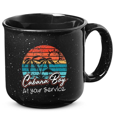 CABANA BOY AT YOUR SERVICE POOL PARTY BOY BARTENDER FUNNY 15oz Campfire Ceramic Mug