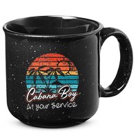 CABANA BOY AT YOUR SERVICE POOL PARTY BOY BARTENDER FUNNY 15oz Campfire Ceramic Mug
