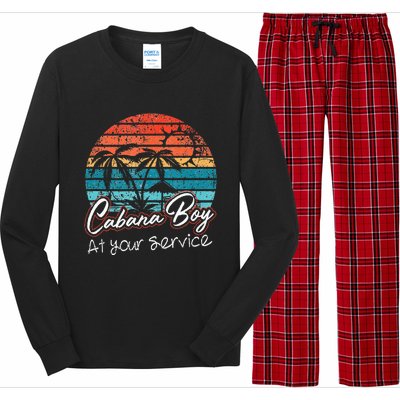 CABANA BOY AT YOUR SERVICE POOL PARTY BOY BARTENDER FUNNY Long Sleeve Pajama Set