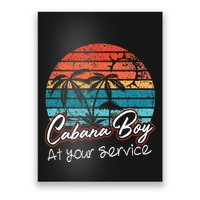 CABANA BOY AT YOUR SERVICE POOL PARTY BOY BARTENDER FUNNY Poster