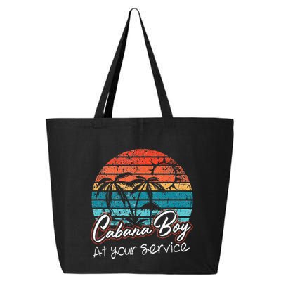 CABANA BOY AT YOUR SERVICE POOL PARTY BOY BARTENDER FUNNY 25L Jumbo Tote