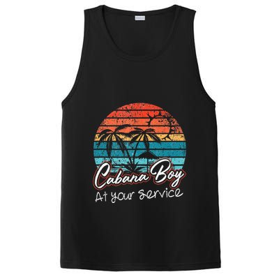 CABANA BOY AT YOUR SERVICE POOL PARTY BOY BARTENDER FUNNY PosiCharge Competitor Tank