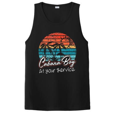 CABANA BOY AT YOUR SERVICE POOL PARTY BOY BARTENDER FUNNY PosiCharge Competitor Tank