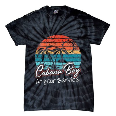 CABANA BOY AT YOUR SERVICE POOL PARTY BOY BARTENDER FUNNY Tie-Dye T-Shirt