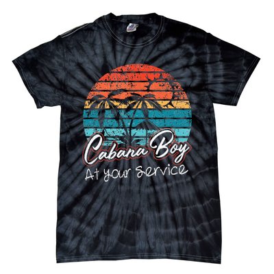 CABANA BOY AT YOUR SERVICE POOL PARTY BOY BARTENDER FUNNY Tie-Dye T-Shirt