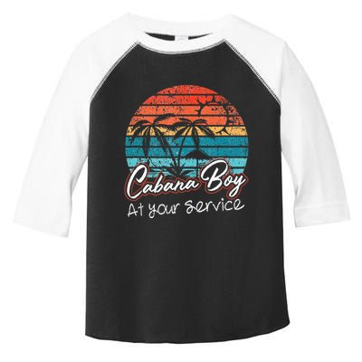 CABANA BOY AT YOUR SERVICE POOL PARTY BOY BARTENDER FUNNY Toddler Fine Jersey T-Shirt