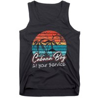 CABANA BOY AT YOUR SERVICE POOL PARTY BOY BARTENDER FUNNY Tank Top