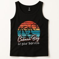 CABANA BOY AT YOUR SERVICE POOL PARTY BOY BARTENDER FUNNY Tank Top