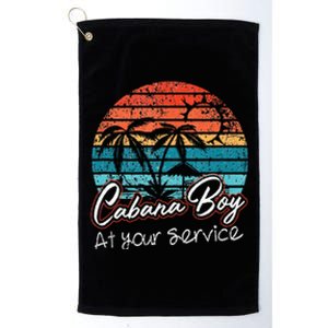 CABANA BOY AT YOUR SERVICE POOL PARTY BOY BARTENDER FUNNY Platinum Collection Golf Towel