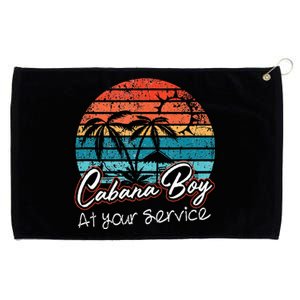 CABANA BOY AT YOUR SERVICE POOL PARTY BOY BARTENDER FUNNY Grommeted Golf Towel