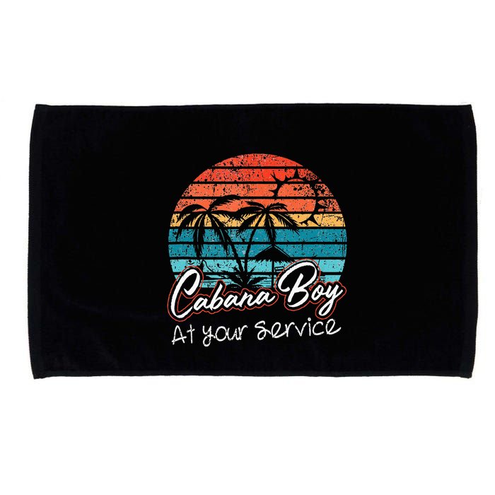 CABANA BOY AT YOUR SERVICE POOL PARTY BOY BARTENDER FUNNY Microfiber Hand Towel