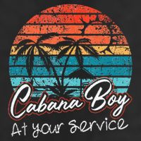CABANA BOY AT YOUR SERVICE POOL PARTY BOY BARTENDER FUNNY Microfiber Hand Towel