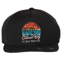 CABANA BOY AT YOUR SERVICE POOL PARTY BOY BARTENDER FUNNY Wool Snapback Cap