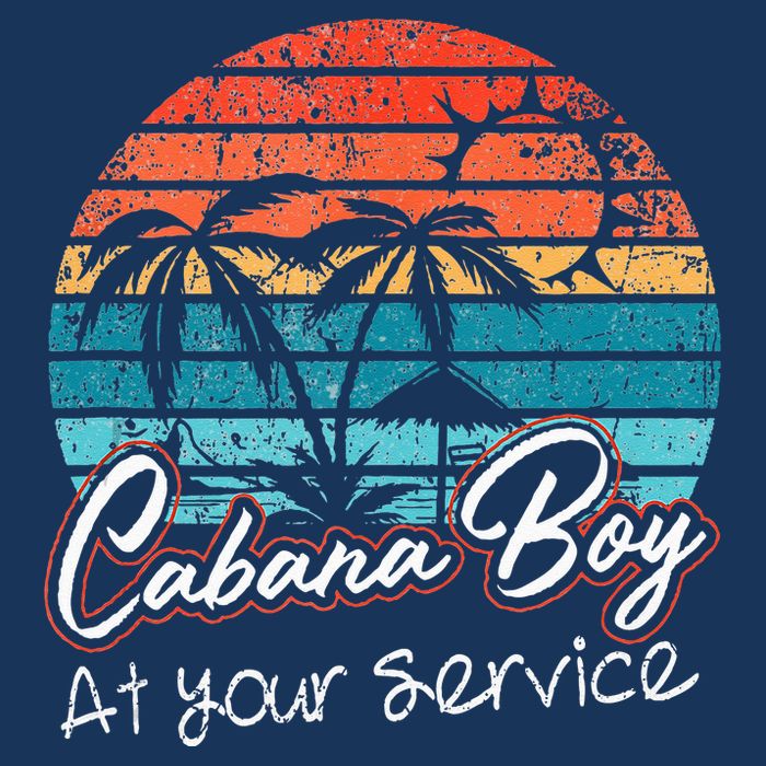 CABANA BOY AT YOUR SERVICE POOL PARTY BOY BARTENDER FUNNY Infant Baby Jersey Bodysuit