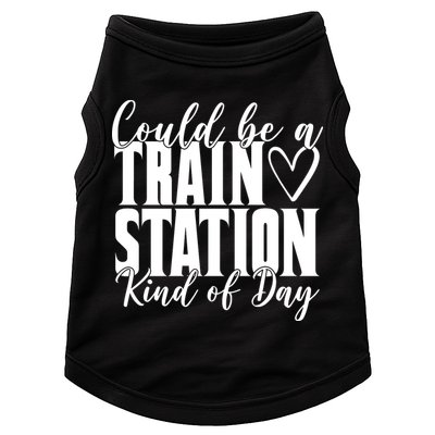 Could Be A Train Station Kind Of Day Doggie Tank