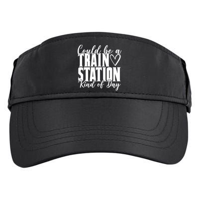 Could Be A Train Station Kind Of Day Adult Drive Performance Visor