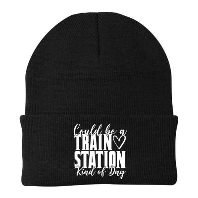 Could Be A Train Station Kind Of Day Beanie