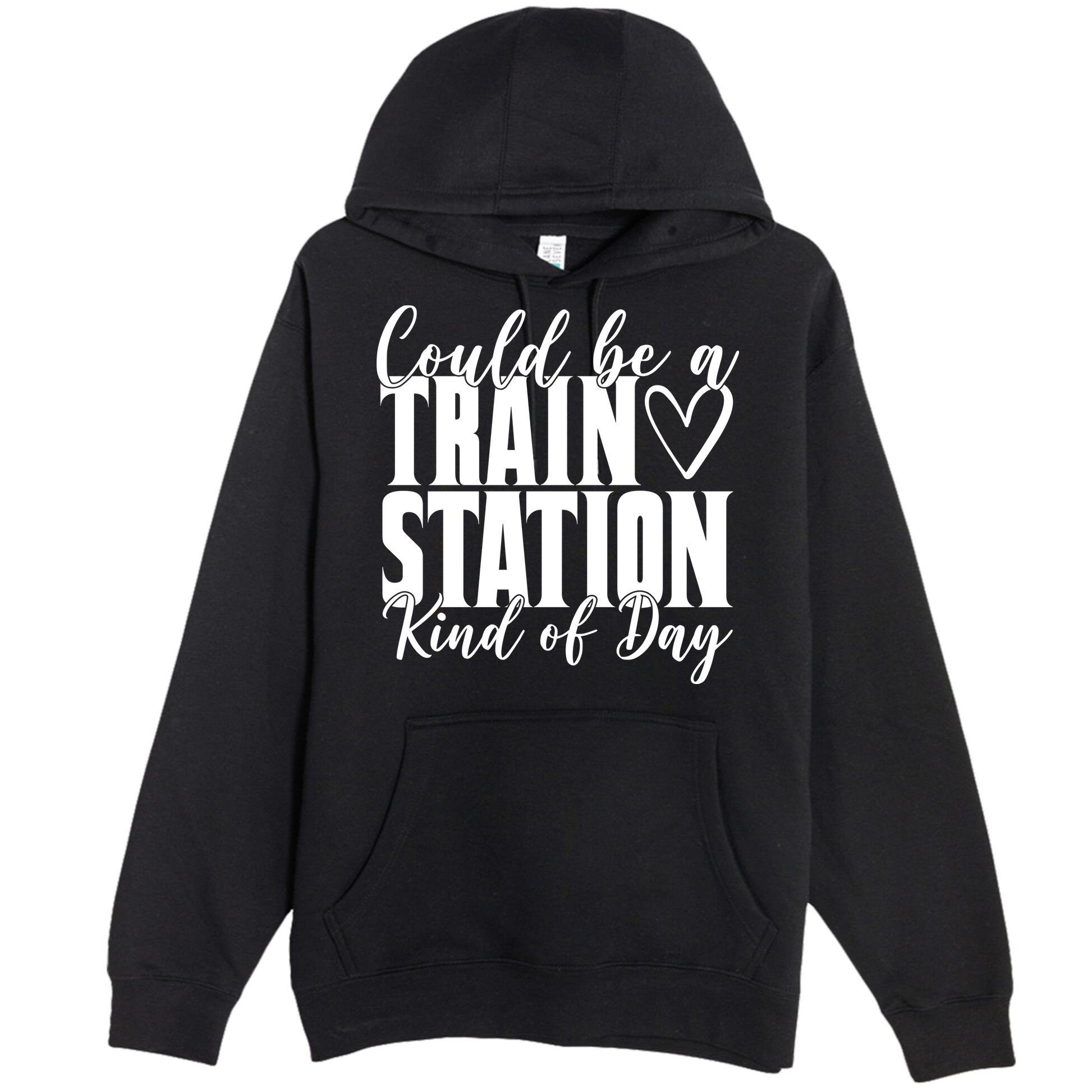 Could Be A Train Station Kind Of Day Premium Pullover Hoodie