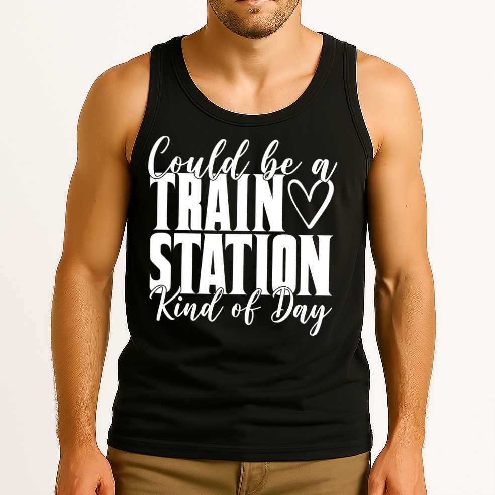 Could Be A Train Station Kind Of Day Tank Top