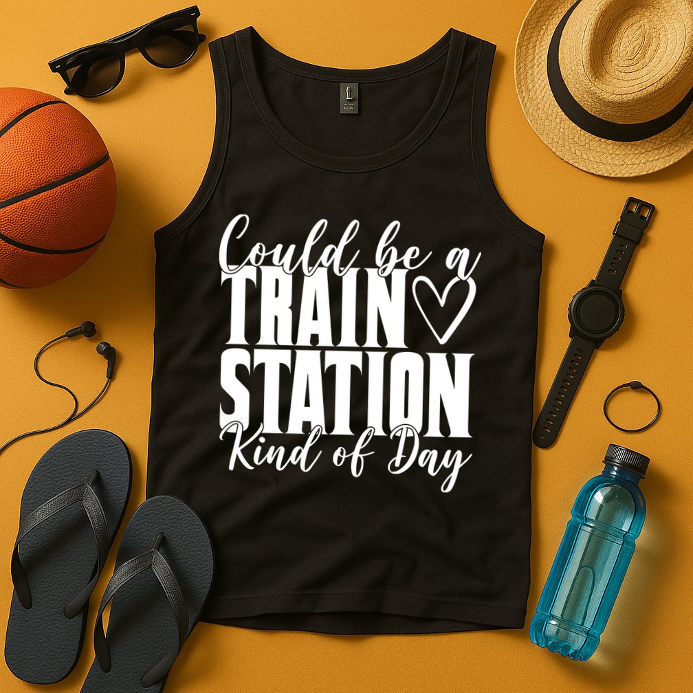 Could Be A Train Station Kind Of Day Tank Top