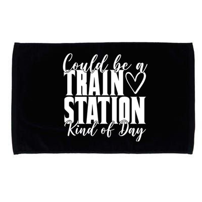 Could Be A Train Station Kind Of Day Microfiber Hand Towel