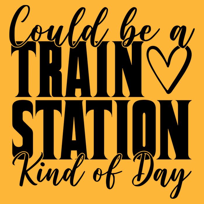 Could Be A Train Station Kind Of Day Youth Performance Sprint T-Shirt