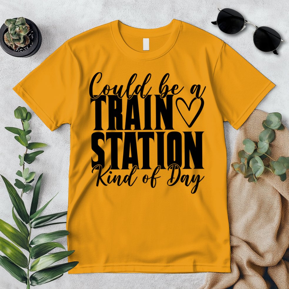 Could Be A Train Station Kind Of Day Premium T-Shirt