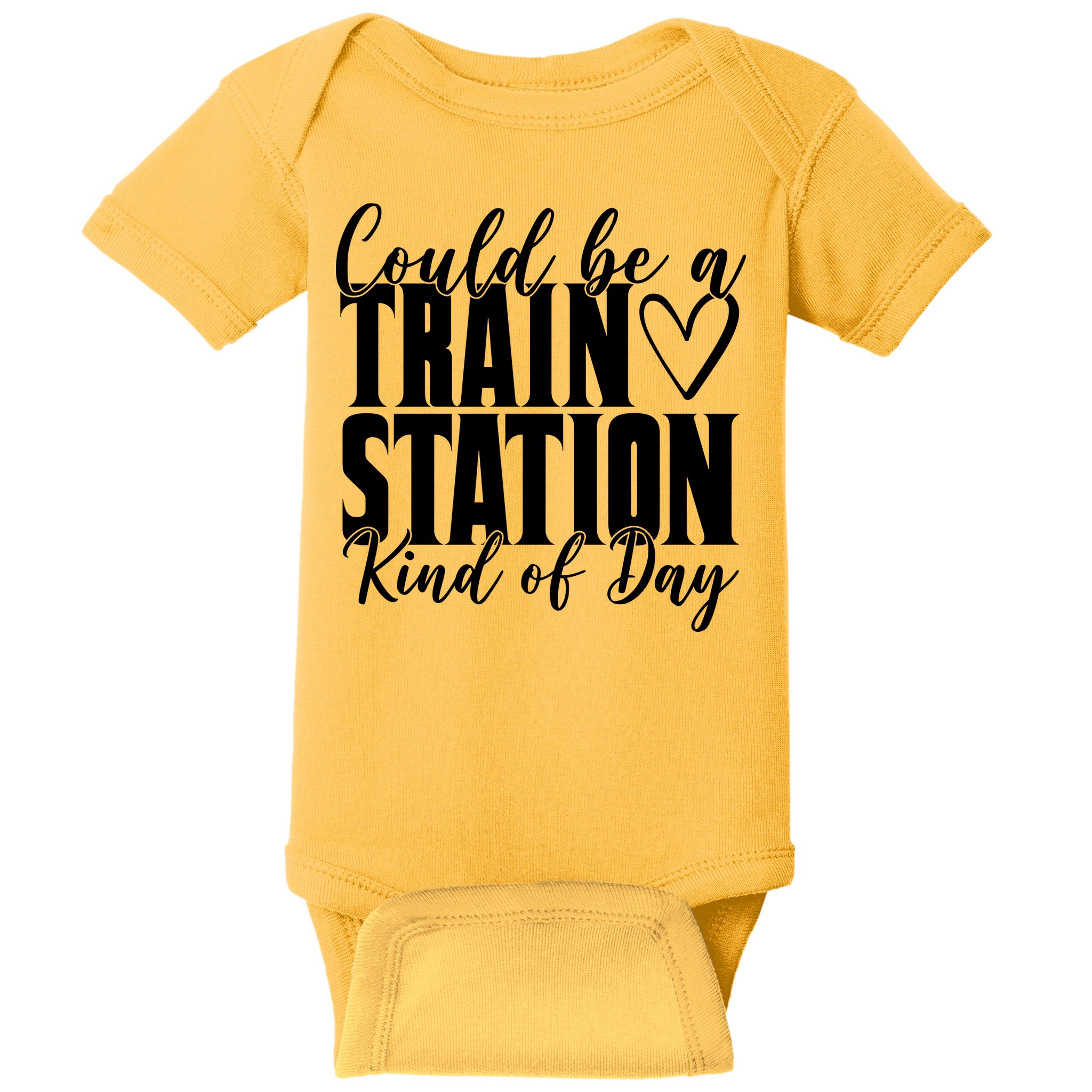 Could Be A Train Station Kind Of Day Baby Bodysuit