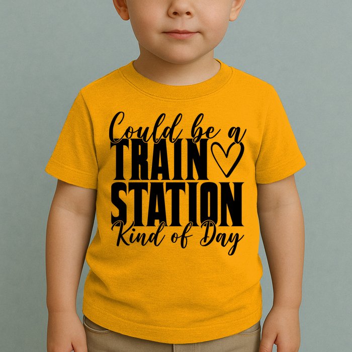 Could Be A Train Station Kind Of Day Toddler T-Shirt