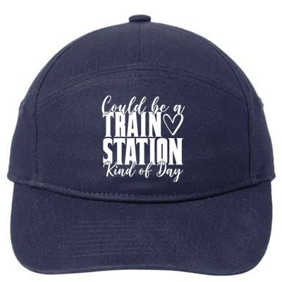 Could Be A Train Station Kind Of Day 7-Panel Snapback Hat