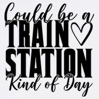 Could Be A Train Station Kind Of Day Garment-Dyed Sweatshirt