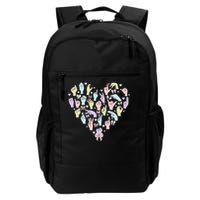 Coquette Bow ASL Heart Hand Sign Language Interpreter Deaf Daily Commute Backpack