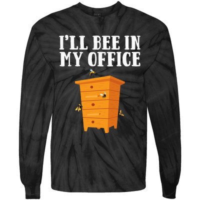 Cool Beekeeper Art Beekeeping Bee Lover Honeybee Tie-Dye Long Sleeve Shirt