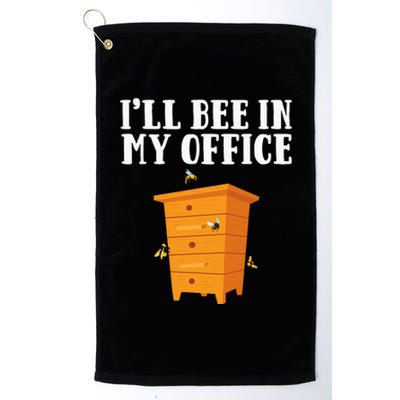 Cool Beekeeper Art Beekeeping Bee Lover Honeybee Platinum Collection Golf Towel