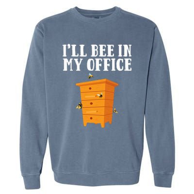 Cool Beekeeper Art Beekeeping Bee Lover Honeybee Garment-Dyed Sweatshirt