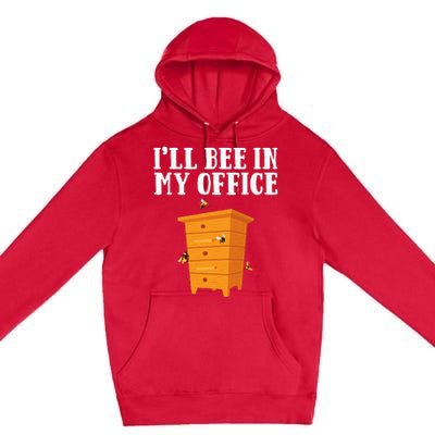 Cool Beekeeper Art Beekeeping Bee Lover Honeybee Premium Pullover Hoodie