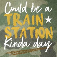 Could Be A Train Station Kind Of Day Womens Legacy Tie Dye Trucker Hat